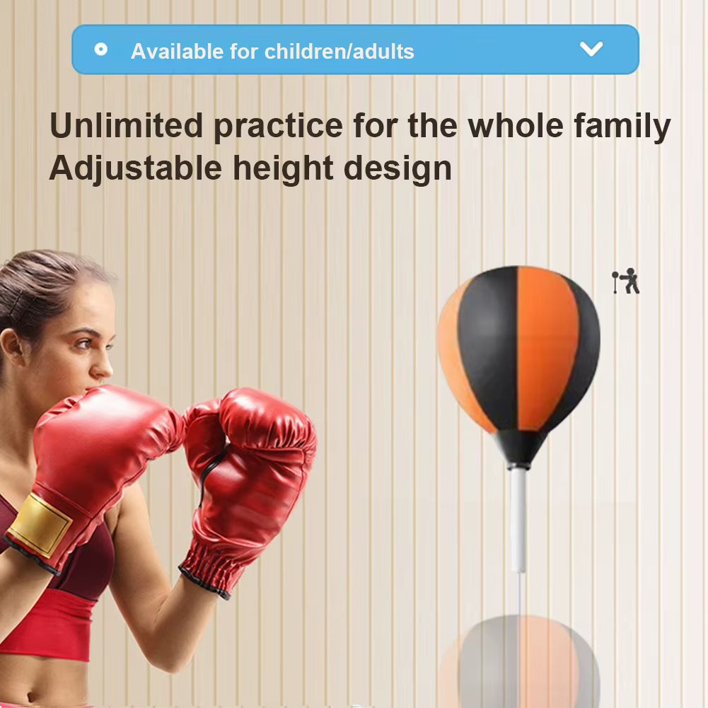 Punching Reflex Ball Set with Stand Boxing Equipment Height Adjustable for Training Boxing Stress Relief & Fitness