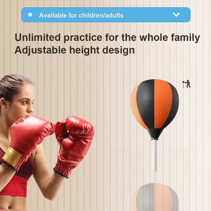 Punching Reflex Ball Set with Stand Boxing Equipment Height Adjustable for Training Boxing Stress Relief & Fitness