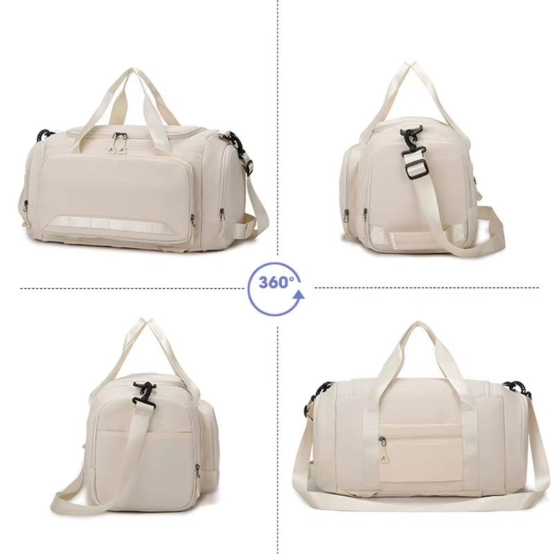 Fitness Gym Bag with Shoes Pocket Yoga Sports Outdoor Travel Business Trip Handbag Dry Wet Short Distance Luggage Shoulder Bags