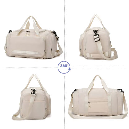 Fitness Gym Bag with Shoes Pocket Yoga Sports Outdoor Travel Business Trip Handbag Dry Wet Short Distance Luggage Shoulder Bags