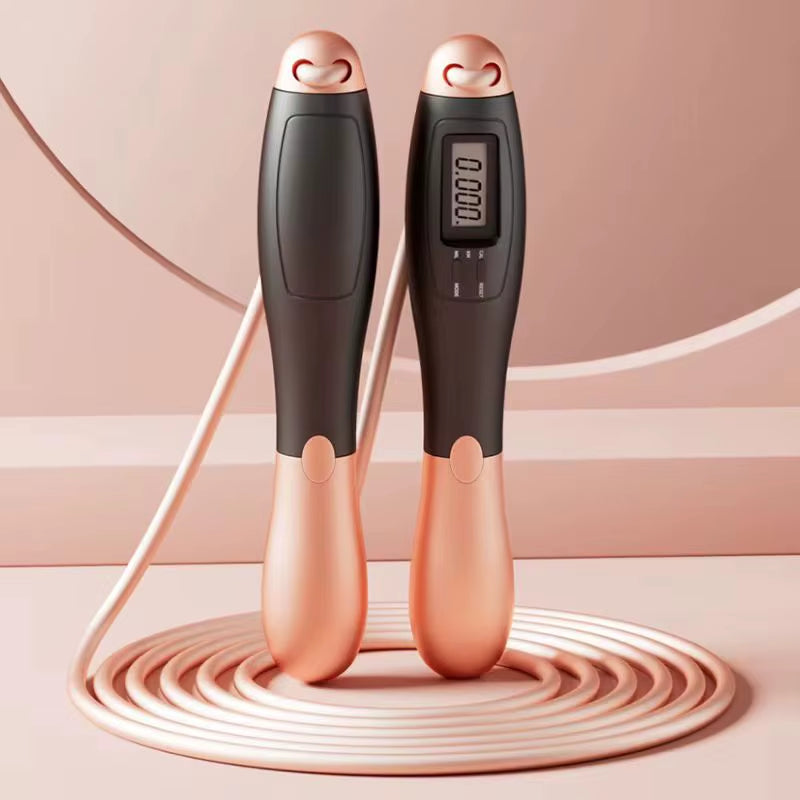 Counting Jump Rope Ball Steel PVC Skipping Rope Exercise Adjustable Cordless Jump Rope Fitness Gym Training Home Sport Equipment