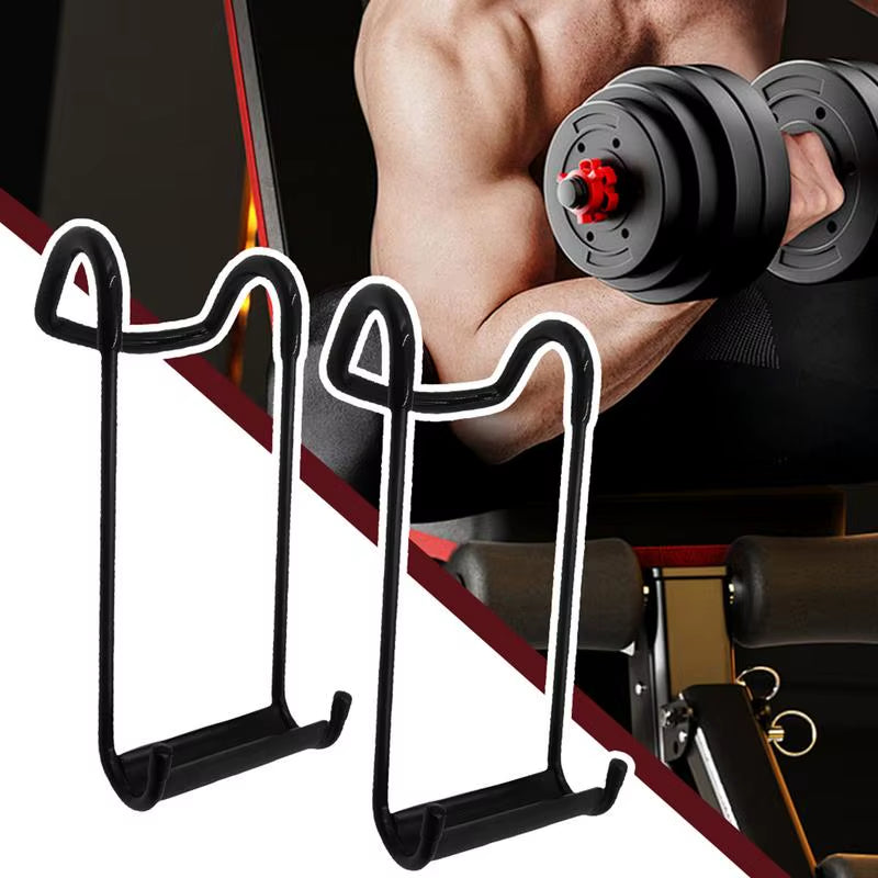 Dumbbell Spotter Hooks Hangers 2X Heavy Duty Barbell Rack Attachments Dumbbells Spotter Rack Dumbbell Bench Press Dumbbell Hooks