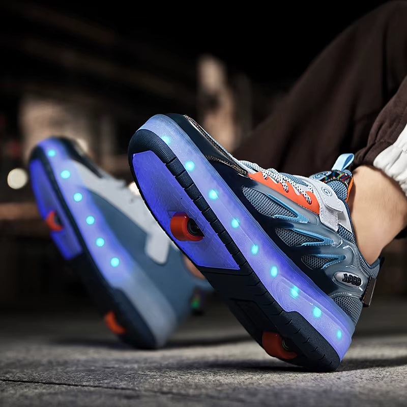 Roller Skates Sneakers for Children 2024 Sports Shoes for Boys Retractable Skates with Removable Sheels Unisex