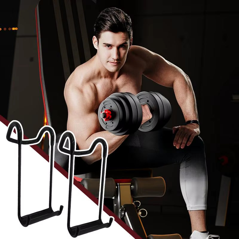 Dumbbell Spotter Hooks Hangers 2X Heavy Duty Barbell Rack Attachments Dumbbells Spotter Rack Dumbbell Bench Press Dumbbell Hooks