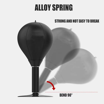 Stress Relief Boxing Bag Suction Cup Base Speed Ball Inflatable Foam Spring Fighting Speed Reflex Training Fitness Equipment