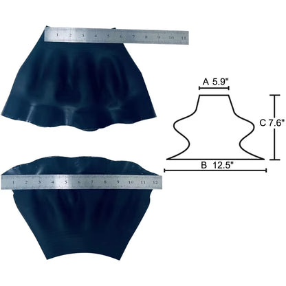 Bellows Latex Neck Seal for Drysuit Trimmable Dry Top Cags Neck Seal Replacement Repair Gasket