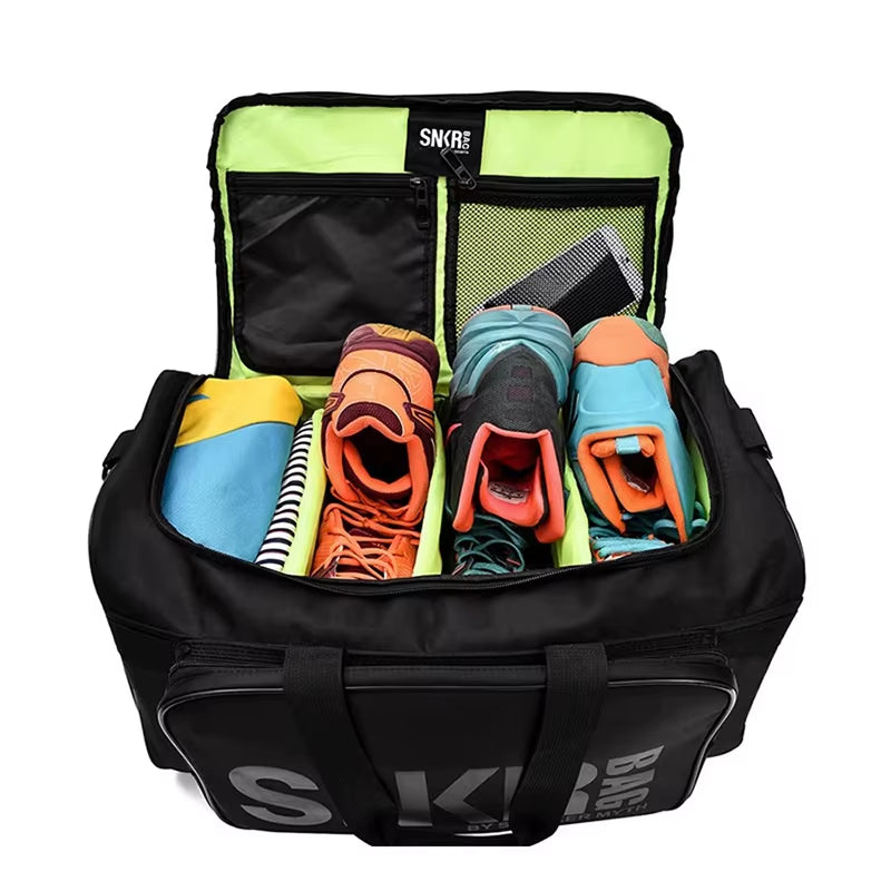 Large Capacity Multifunctional Sports Shoe Storage Travel Bag, Sports and Fitness Bag, Ball Bag, Racket Storage Clothing Storage