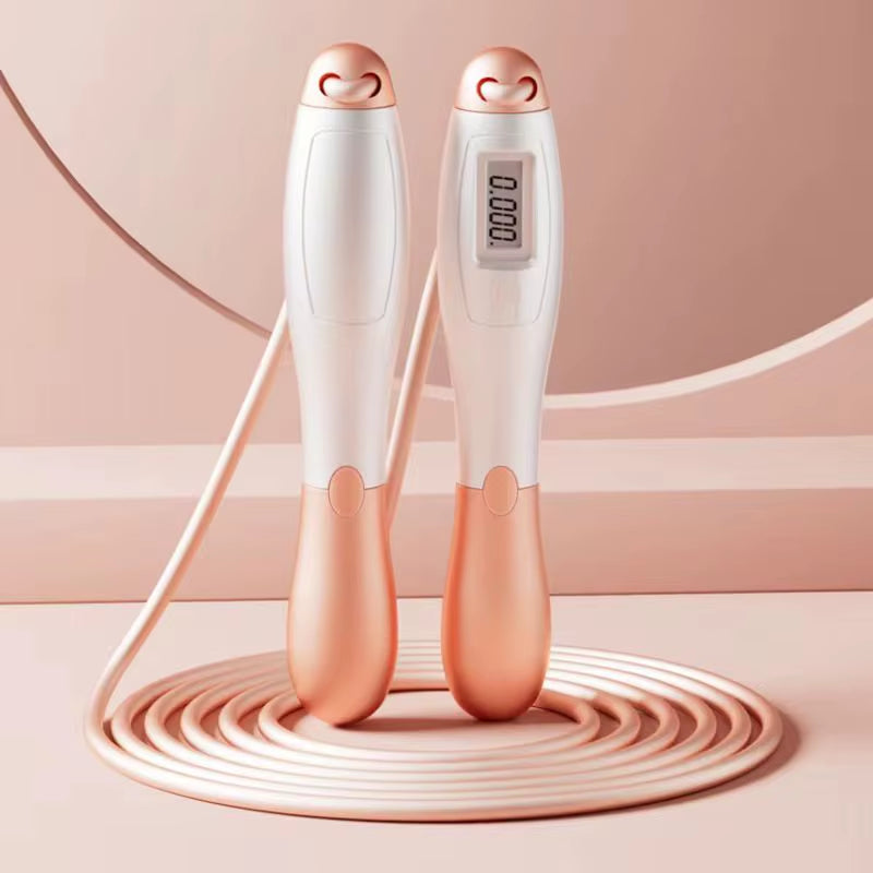 Counting Jump Rope Ball Steel PVC Skipping Rope Exercise Adjustable Cordless Jump Rope Fitness Gym Training Home Sport Equipment
