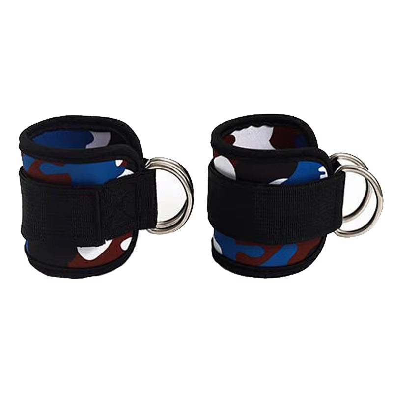 2PCS Ankle Straps Cable Double D-Ring Ankle Cuffs for Gym Workouts Glutes Legs Strength Extensions Training Brace Support Sport