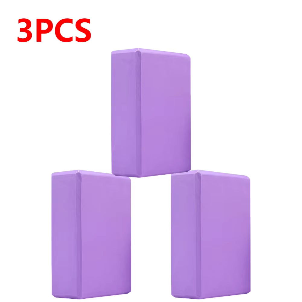 1-3Pcs Yoga Blocks Supportive Lightweight Odor Resistant Yoga Essentials for Yoga EVA Foam Brick for Beginners Yogis Pilates