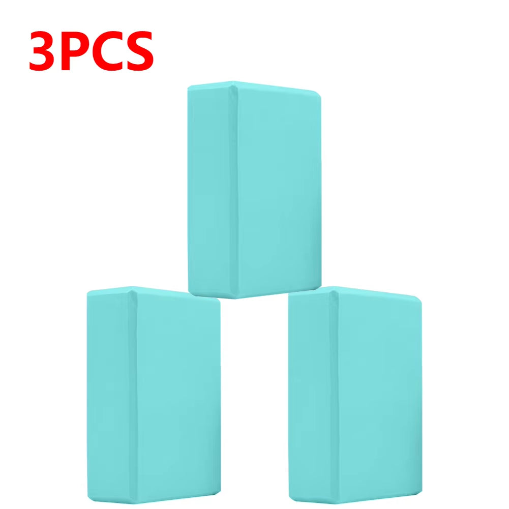 1-3Pcs Yoga Blocks Supportive Lightweight Odor Resistant Yoga Essentials for Yoga EVA Foam Brick for Beginners Yogis Pilates