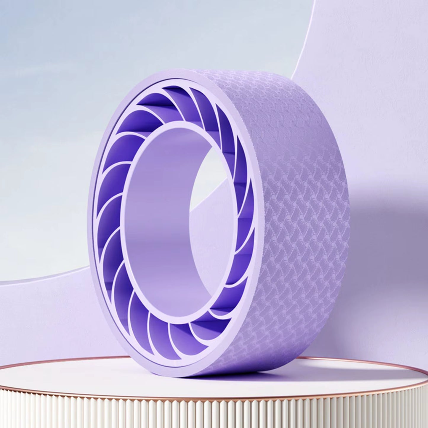 Yoga Pilates Circle Yoga Roller Ring Wheel Yoga Circle Exercise Gymnastic Poses Back Bendsfor Gymnastic Deep Tissue Massage Blue