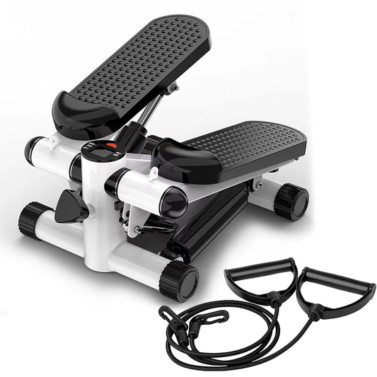 Mini Stepper Pedal Stepper Max 120Kg Fitness Stepper LED Display Slimming Treadmill with Pull Rope Exercise Equipment