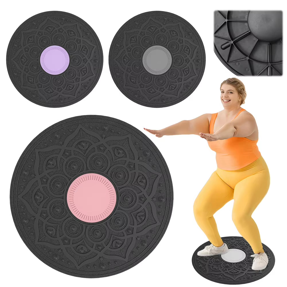Wobble Balance Board Yoga Swing Balance Board Portable Balance Trainer Stability Board for Full Body Exercise
