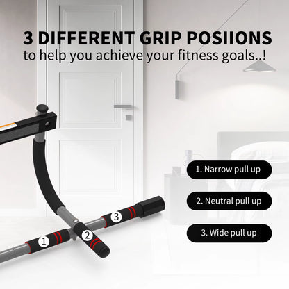 Pull-Up Bar for Door Frame Adjustable Portable Upper Body Fitness Workout for Home Gyms